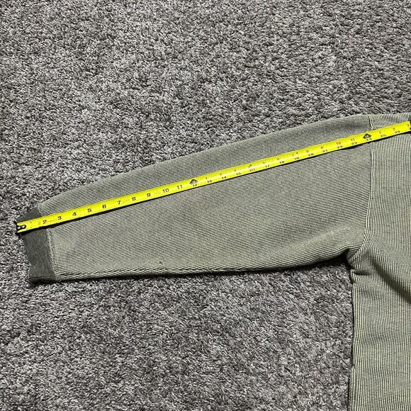 Vintage 90s Sweatshirt 1/4 Zip Striped Schweitzer Mountain Idaho Large Baggy Fit - Picture 9 of 11